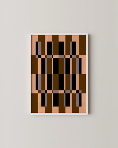 Checkered Box Print | Abstract Wall Art
