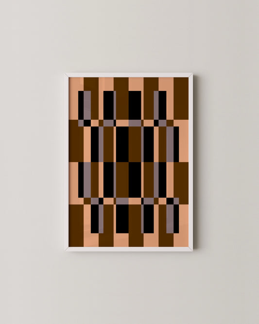 Checkered Box Print | Abstract Wall Art