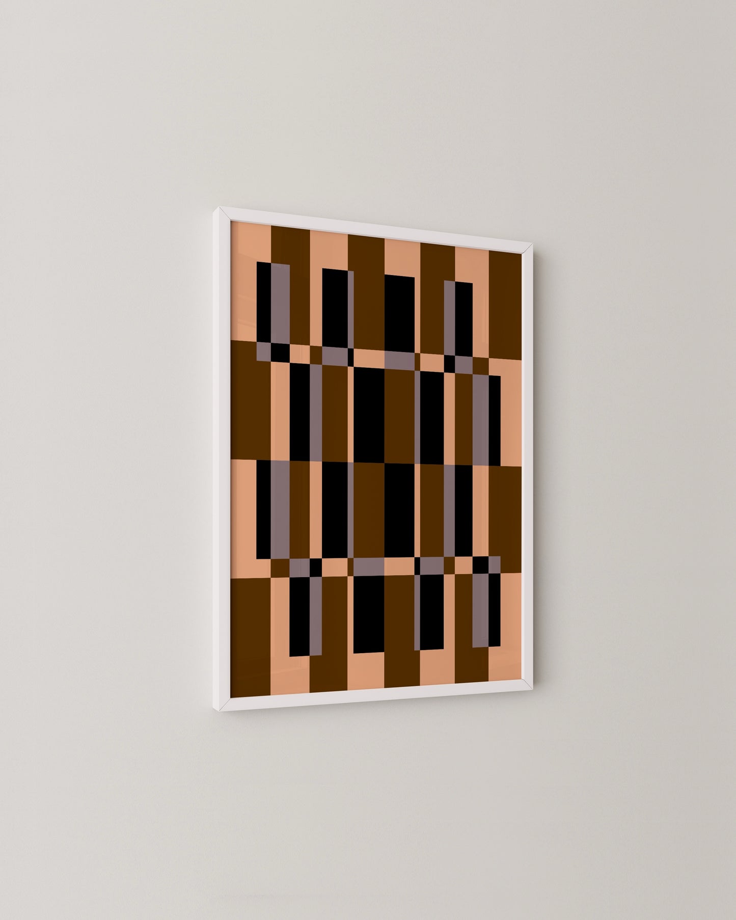 Checkered Box Print | Abstract Wall Art