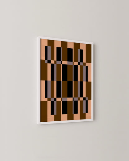 Checkered Box Print | Abstract Wall Art