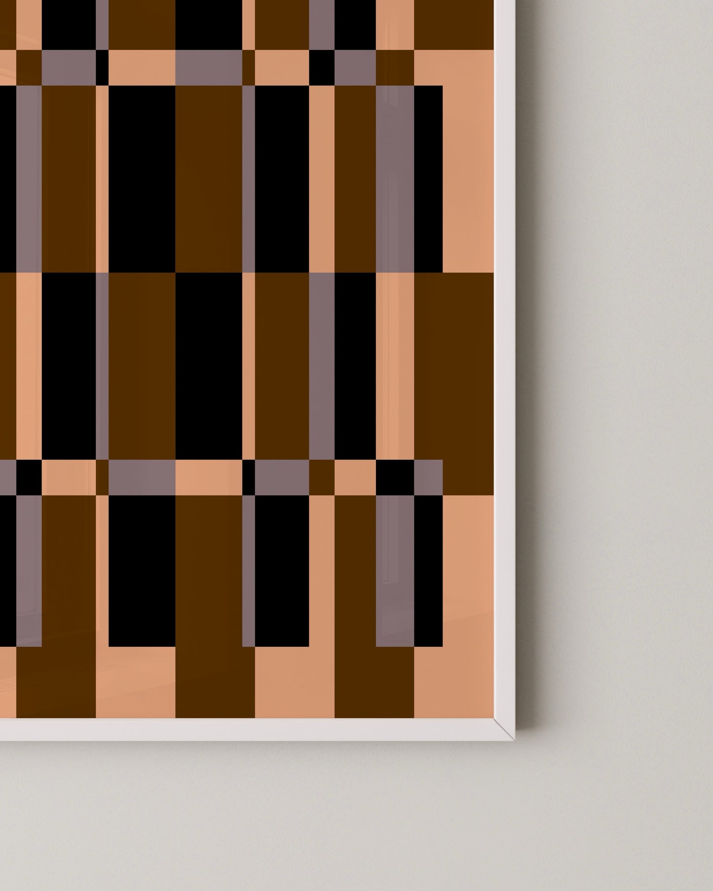 Checkered Box Print | Abstract Wall Art