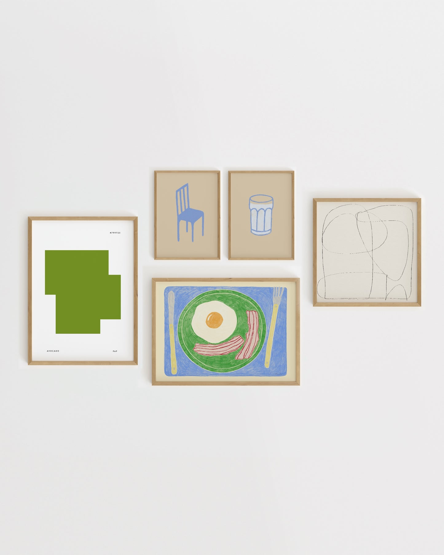 Gallery Wall Set Of 5-printable wall art by Paperhus