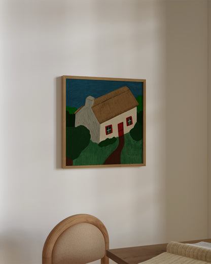 Irish Cottage Printable Wall Art | Digital Download printable wall art by Paperhus