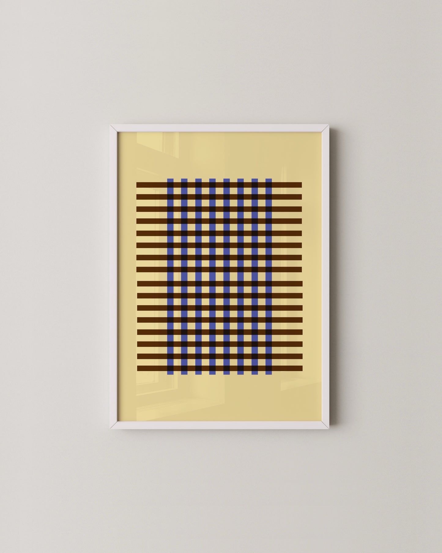 Geometric Grid Print | Abstract Wall Art