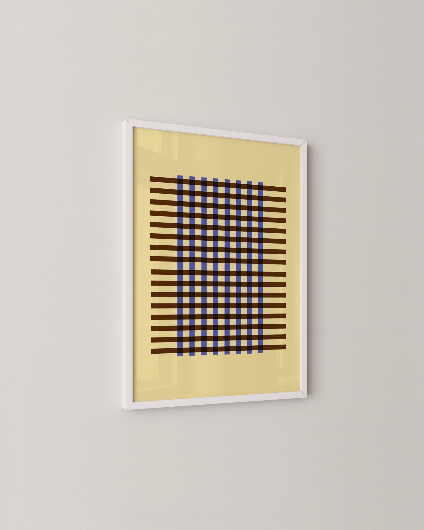 Geometric Grid Print | Abstract Wall Art
