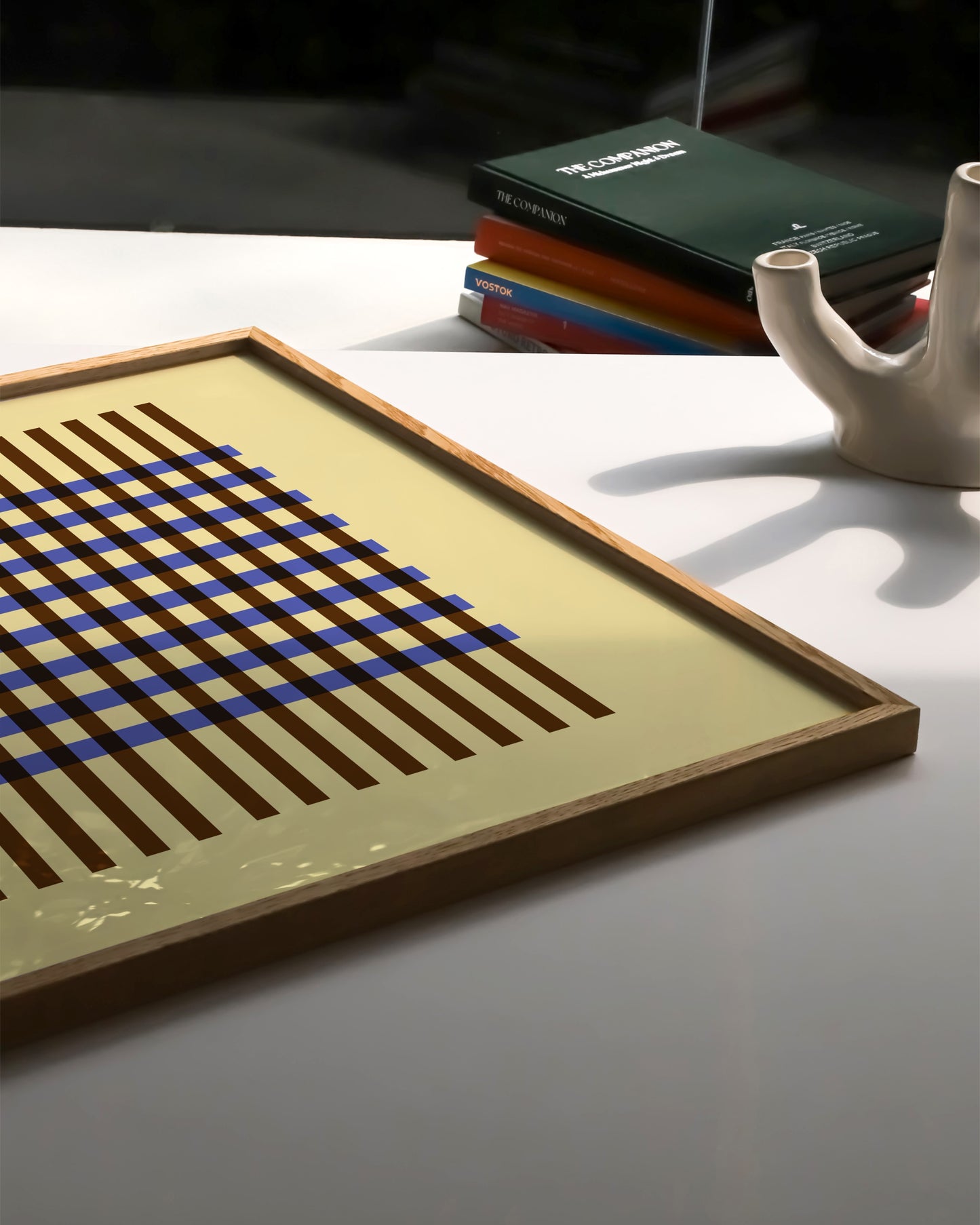 Geometric Grid Print | Abstract Wall Art