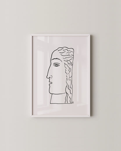 Profile Study Print- Wall Art -Paperhus- Printable wall art - Instant downloads - DIY home decor -Paperhus