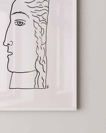 Profile Study Print- Wall Art -Paperhus- Printable wall art - Instant downloads - DIY home decor -Paperhus