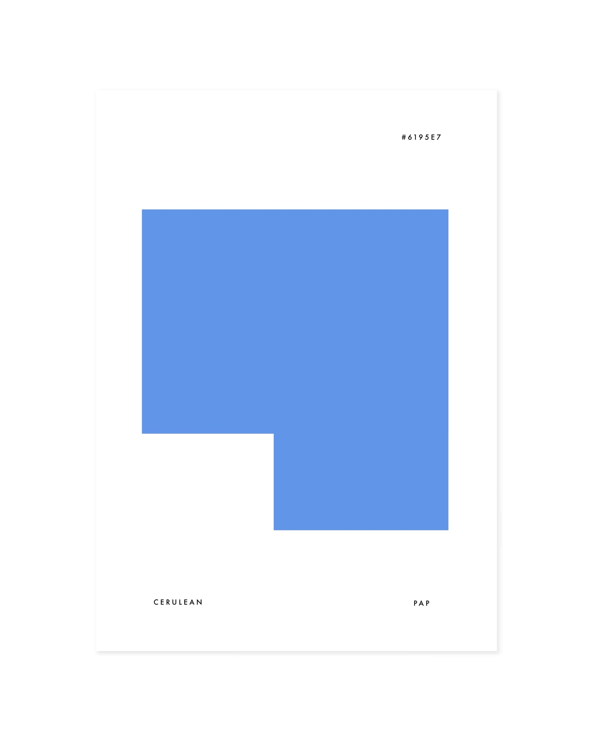 Colour Palette. Cerulean printable wall art by Paperhus