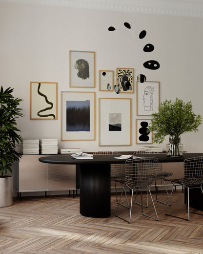 Gallery Wall Set of 8 | Minimal Monochrome Wall Art for Modern Homes