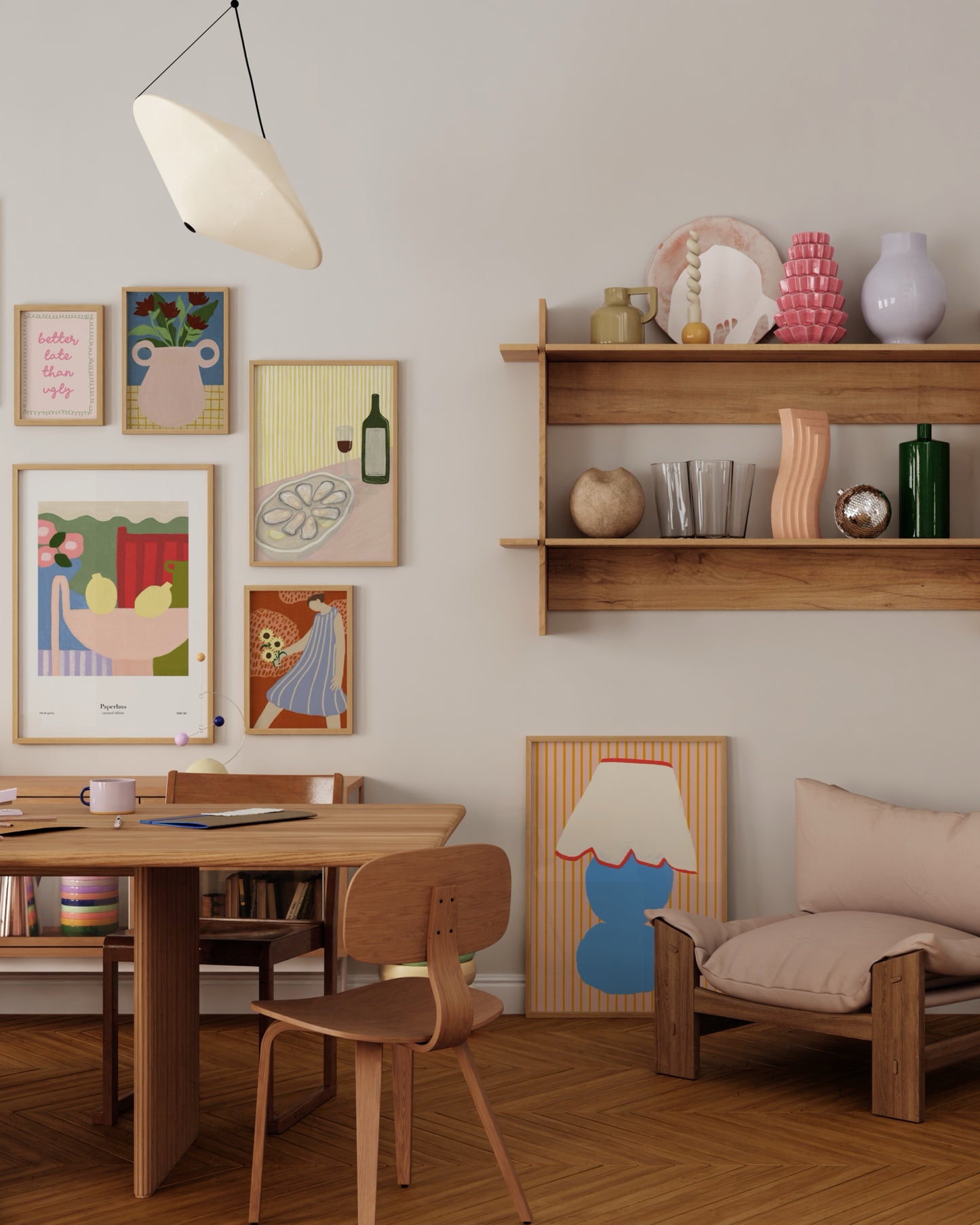 Gallery wall set of 6 | Eclectic Wall Art Set