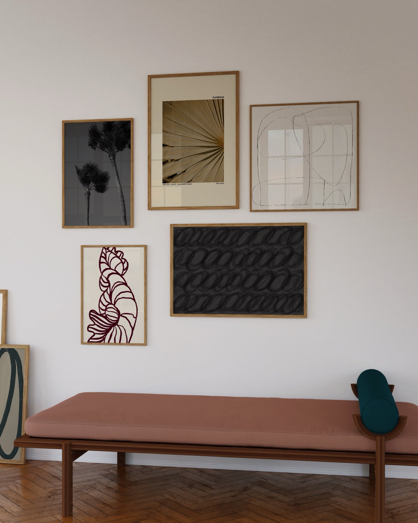 Gallery wall set of 5 | Neutral Modern Wall Art