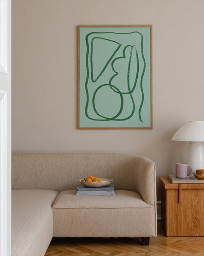 Sage green printable wall art 