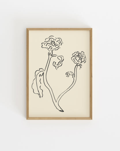 Floral. Study printable wall art by Paperhus