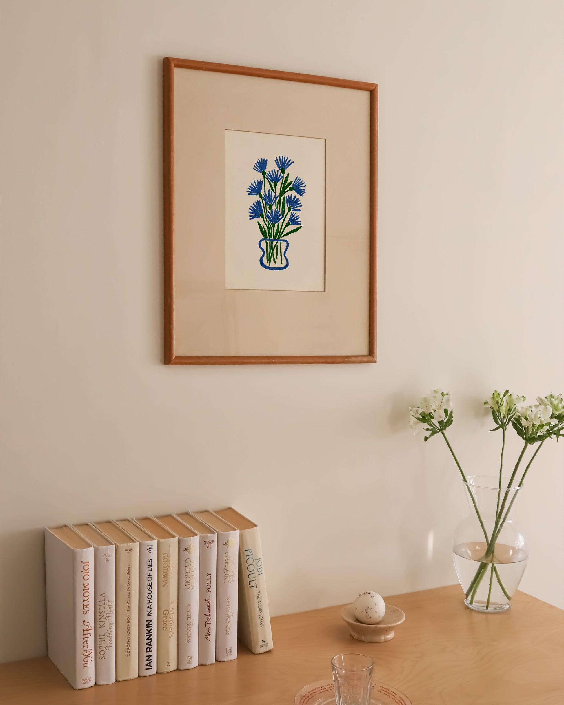 Blue Floral Printable Wall Art | Digital Download printable wall art by Paperhus