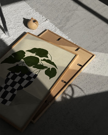 Checkered Vase printable wall art by Paperhus