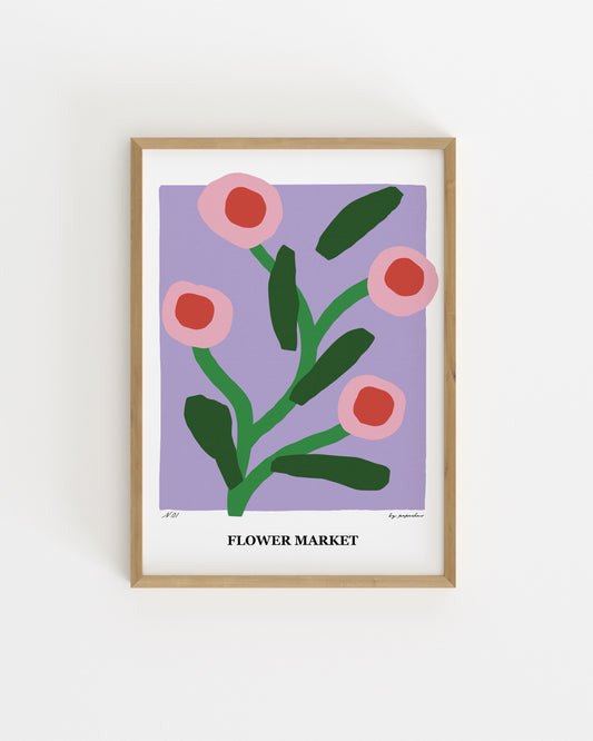 Flower Market Printable Wall Art | Digital Download printable wall art by Paperhus