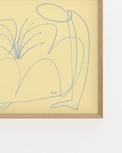 Flower People. Organic form-printable wall art by Paperhus