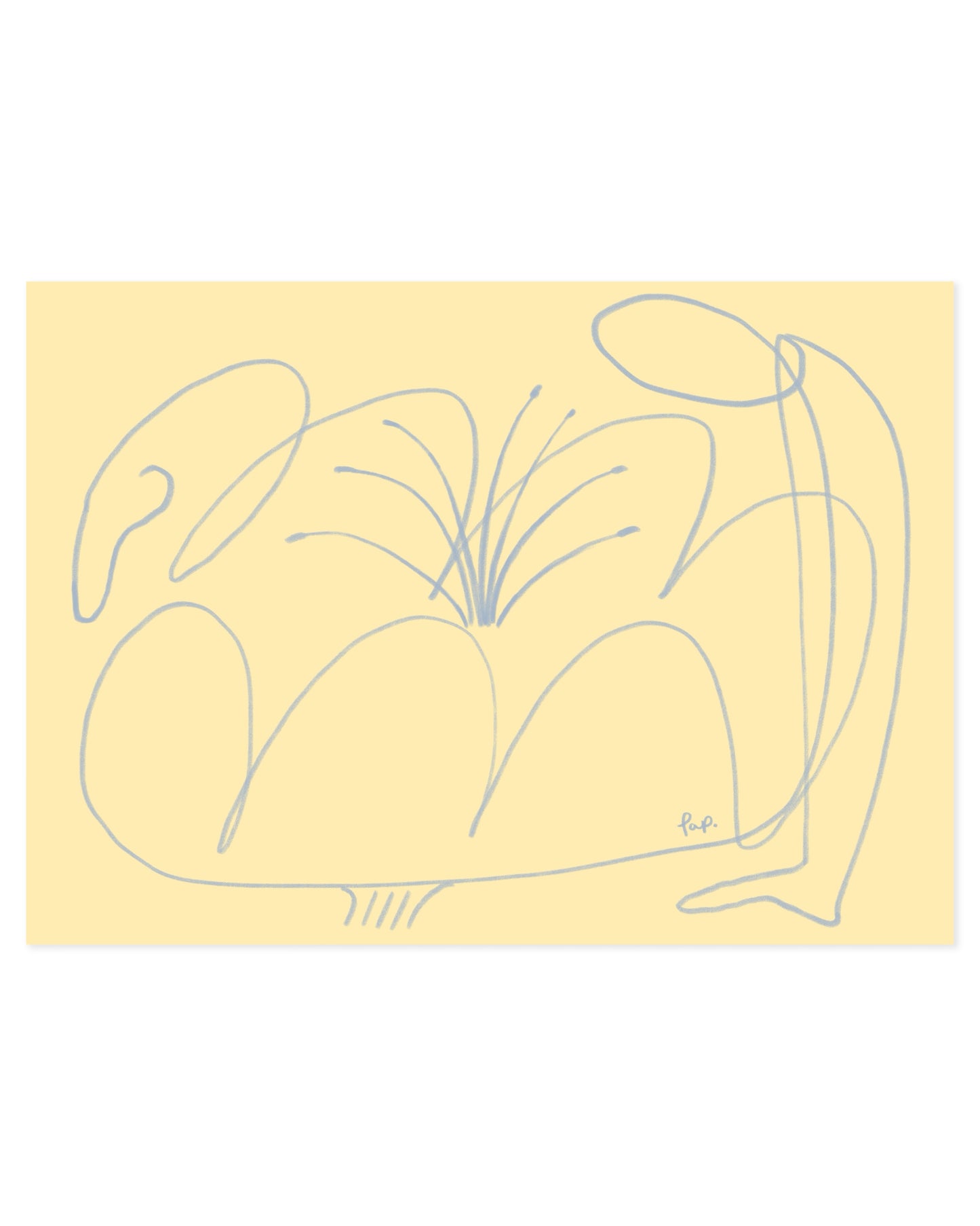 Flower People. Organic form-printable wall art by Paperhus