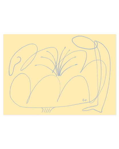 Flower People. Organic form-printable wall art by Paperhus