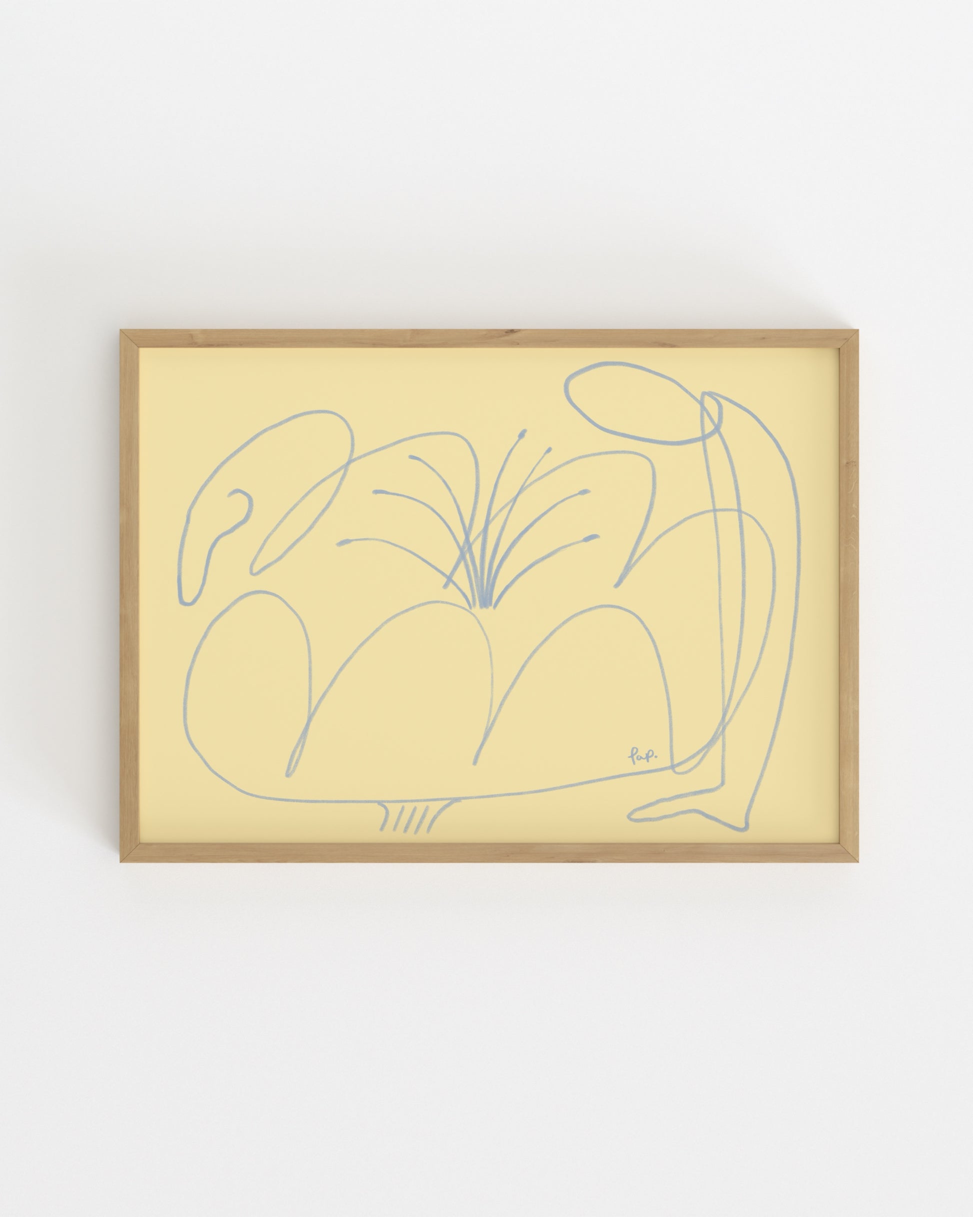 Flower People. Organic form-printable wall art by Paperhus