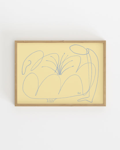 Flower People. Organic form-printable wall art by Paperhus