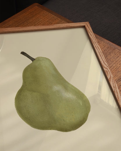 Green Pear Printable Wall Art | Digital Download printable wall art by Paperhus