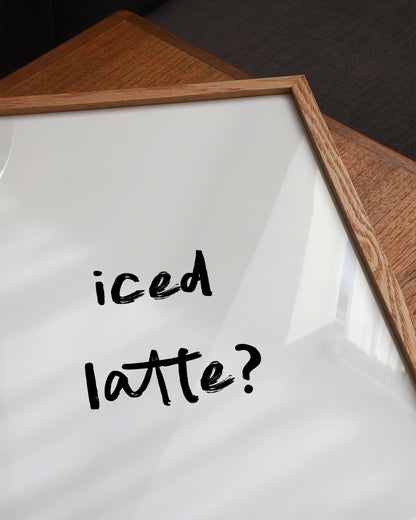 Iced Latte Printable Wall Art | Digital Download printable wall art by Paperhus