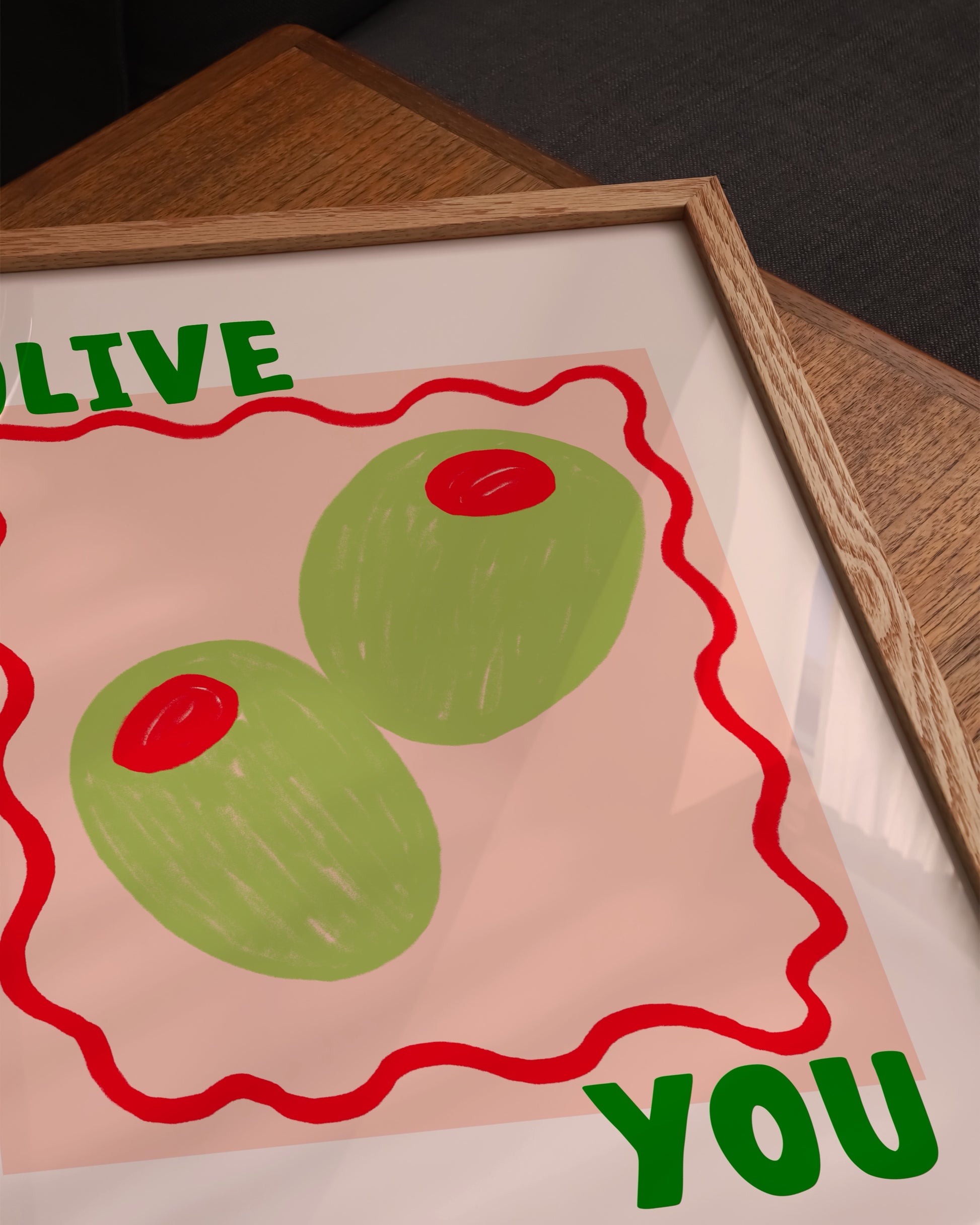 Olive You Print Printable Wall Art | Digital Download printable wall art by Paperhus
