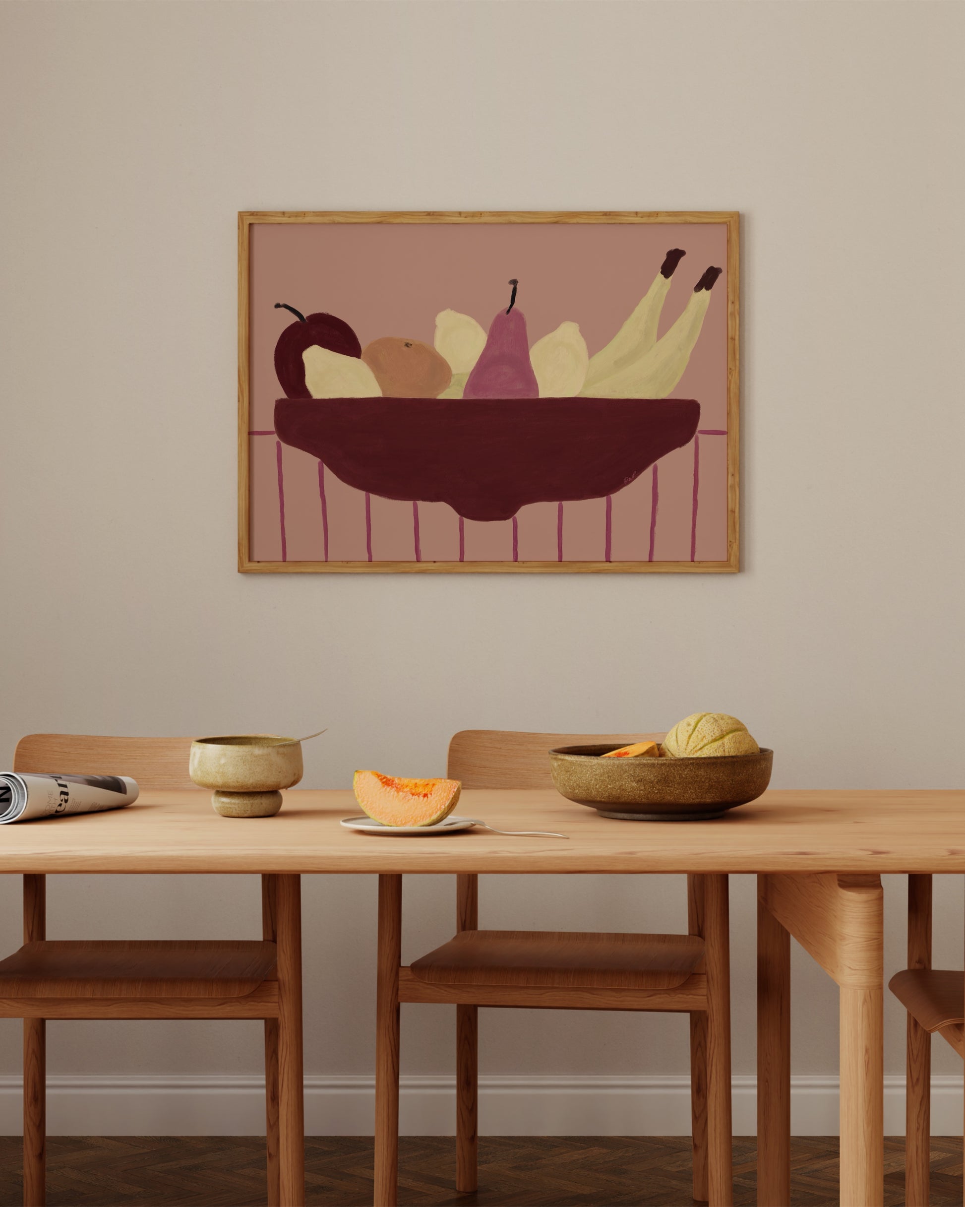 Still Life. Fruit Bowl printable wall art by Paperhus