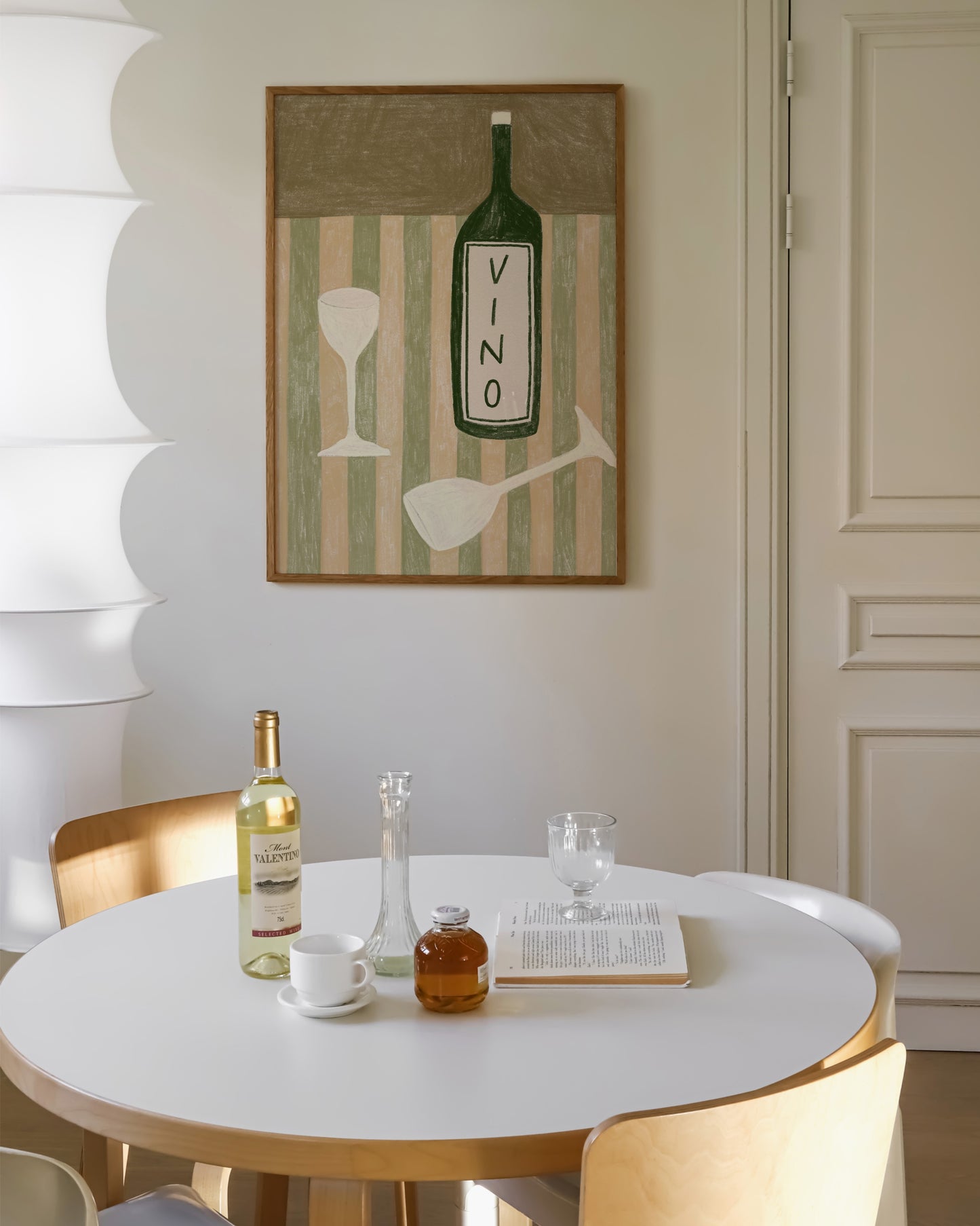Wine Illustration printable wall art by Paperhus