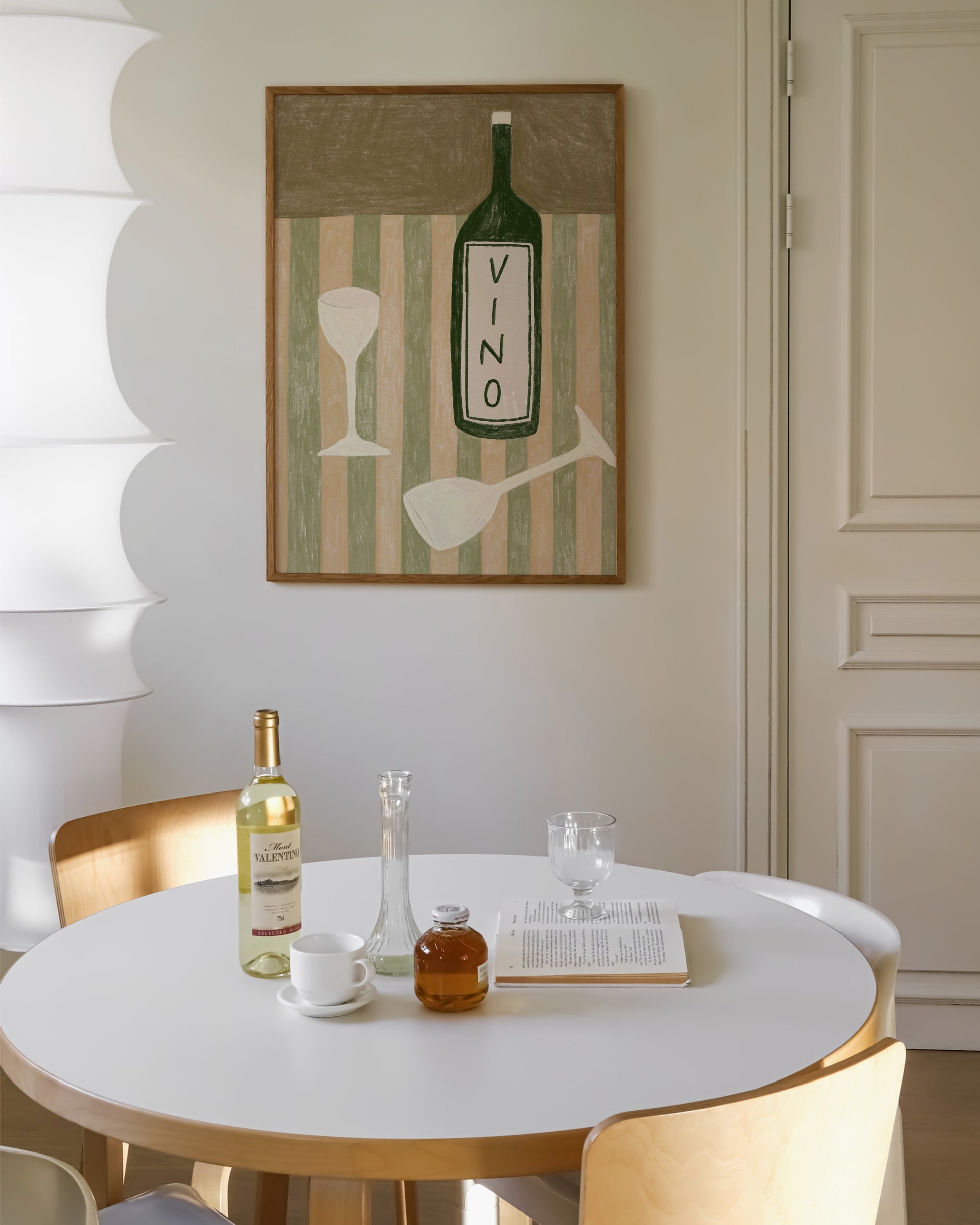 Wine Illustration printable wall art by Paperhus