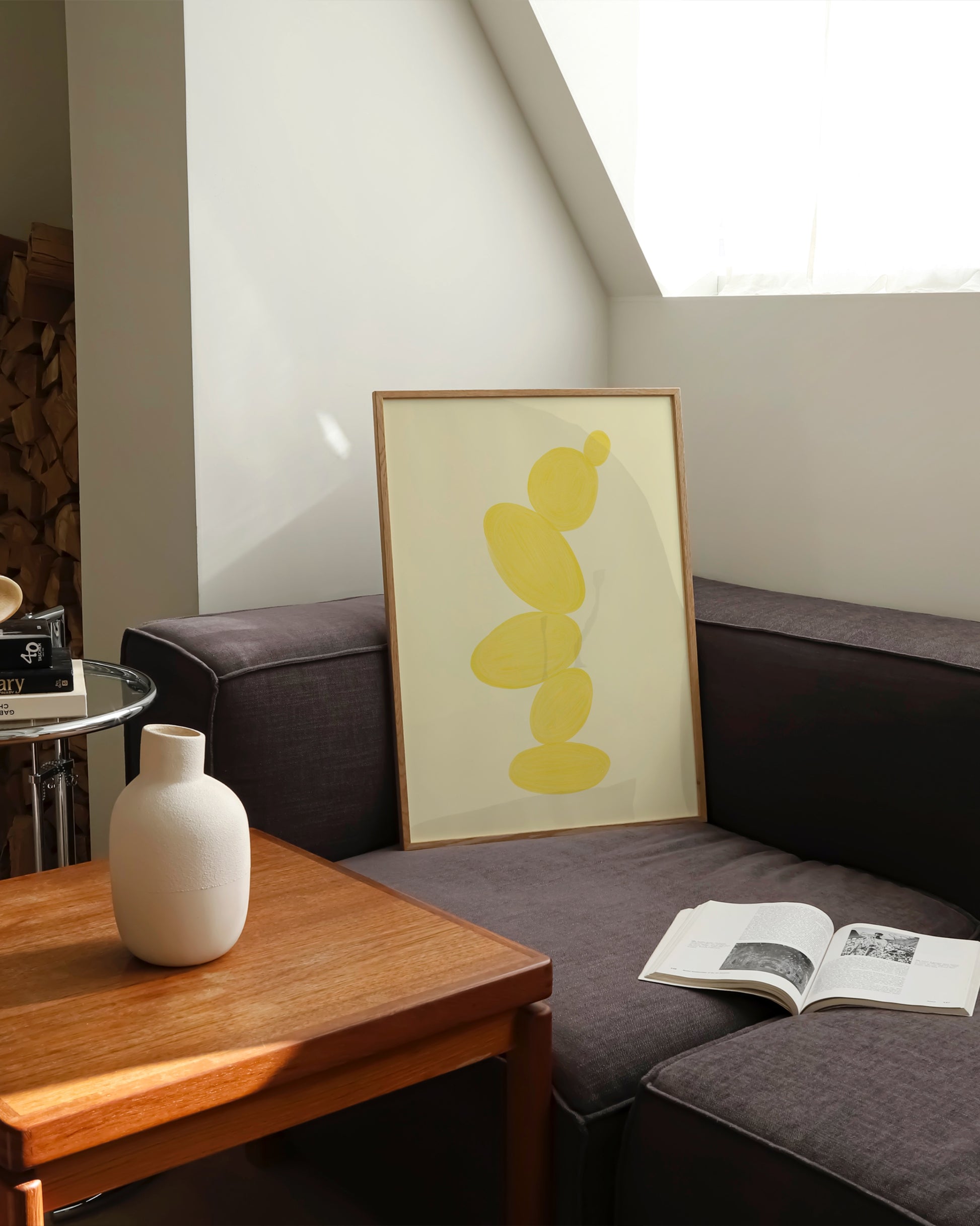 Yellow Abstract Printable Wall Art | Digital Download printable wall art by Paperhus