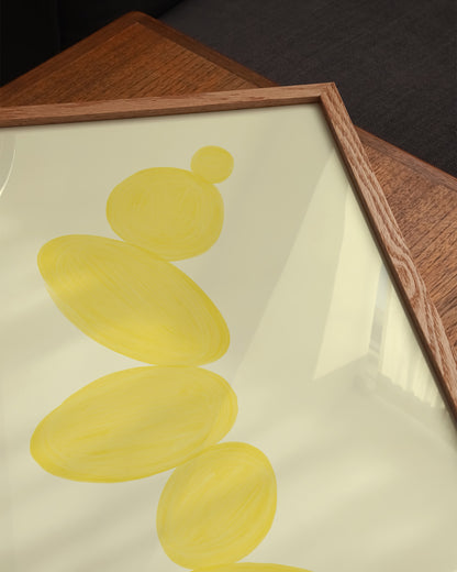 Yellow Abstract Printable Wall Art | Digital Download printable wall art by Paperhus