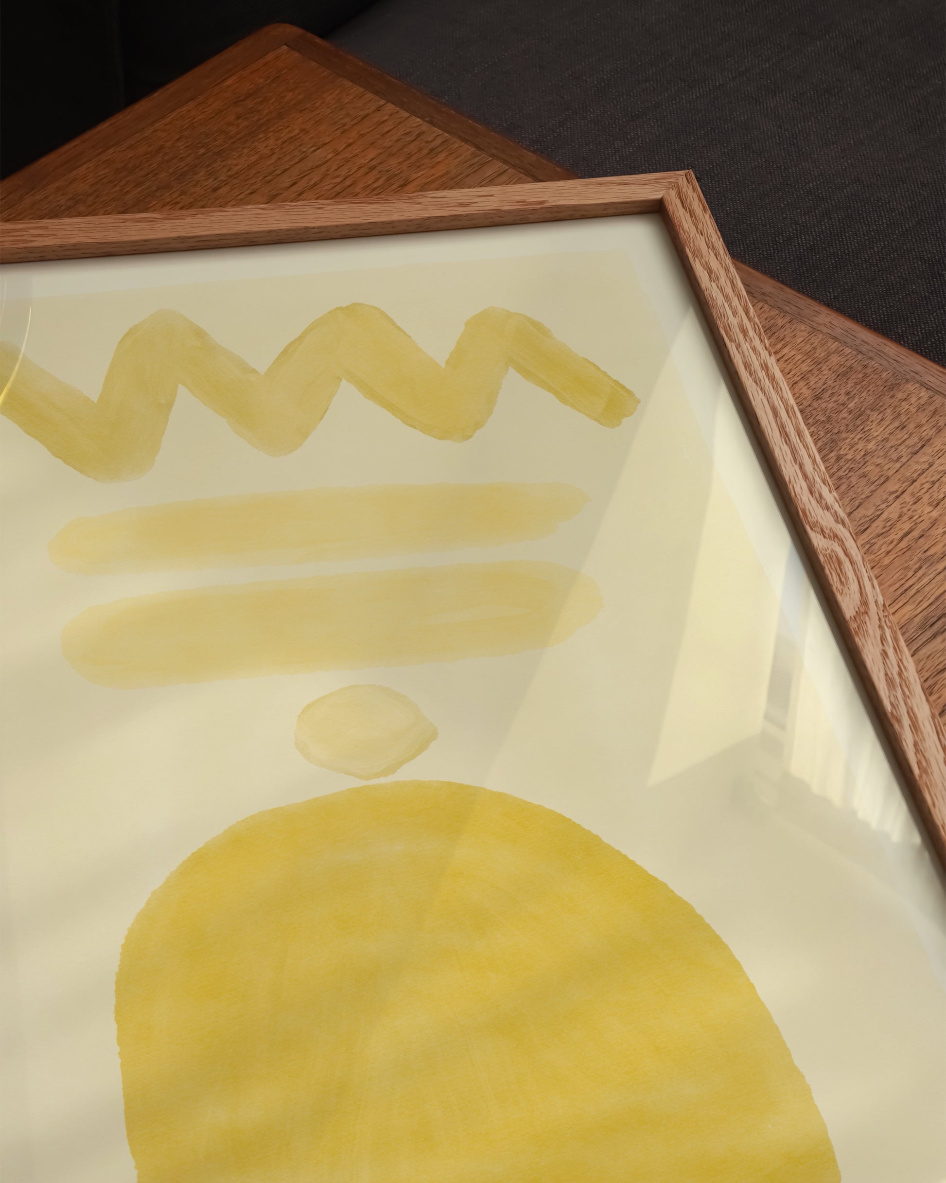 Yellow Abstract Printable Wall Art | Digital Download printable wall art by Paperhus